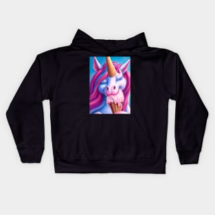 Ice Cream Unicorn Kids Hoodie